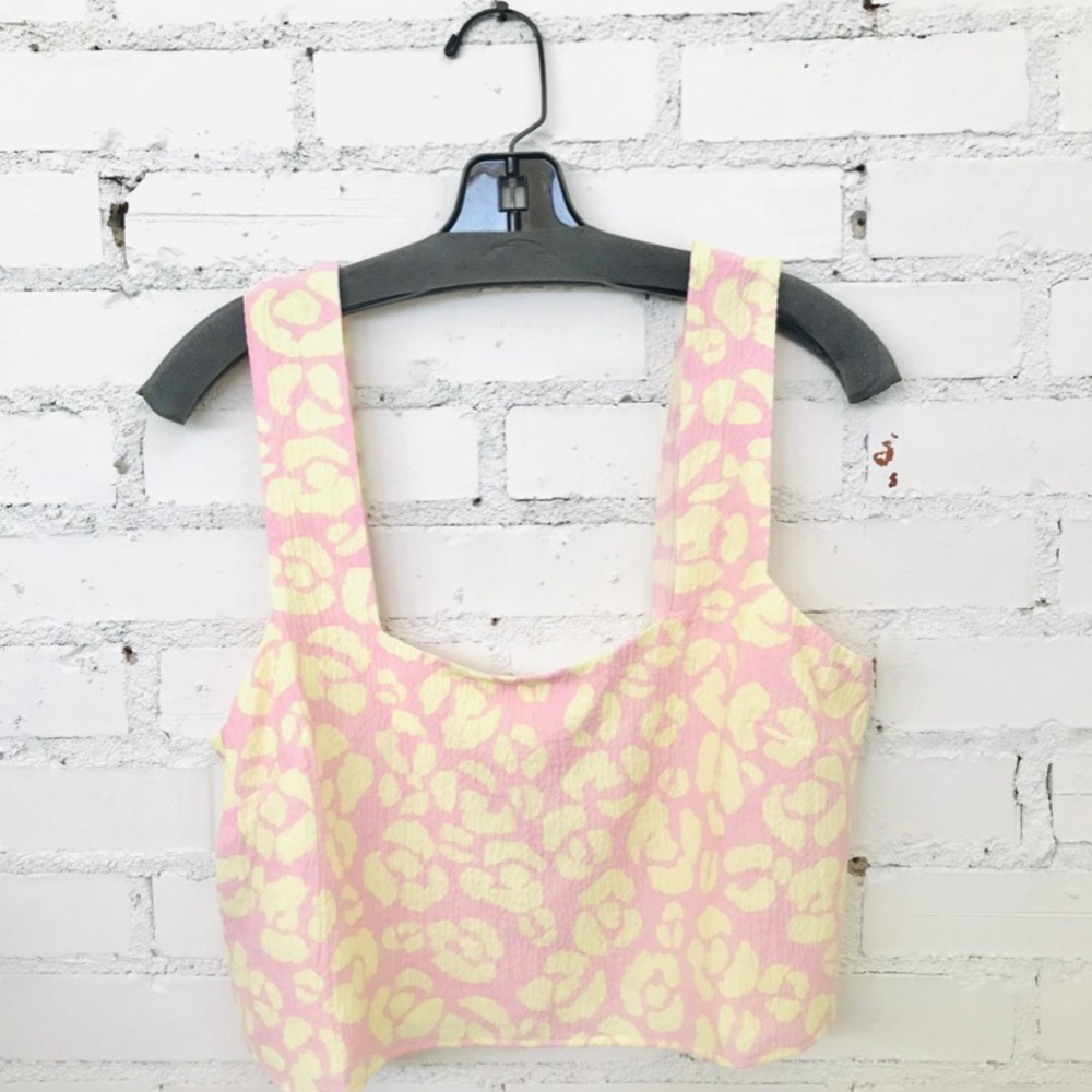 Show Me Your Mumu Tara Crop Top - Cheetah Lemonade